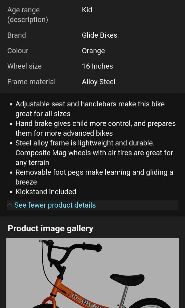 Go glider balancing bike 16 inch, Sports Equipment, Bicycles u0026 Parts,  Bicycles on Carousell