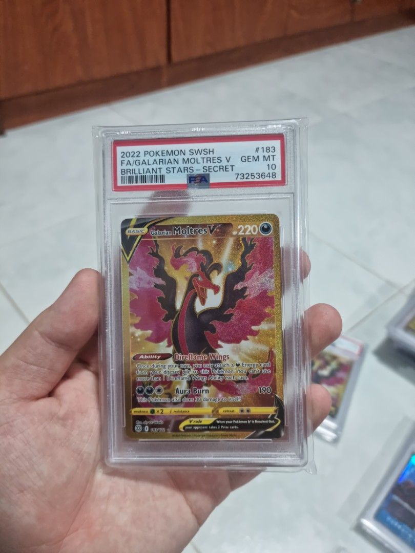 Gold Galarian Moltres PSA 10 Slab | Modern Pokemon | Gold Card| Galarian | Trio Gold Galarian Moltres PSA 10 Slab | Modern Pokemon | Gold Card| Galarian | Trio