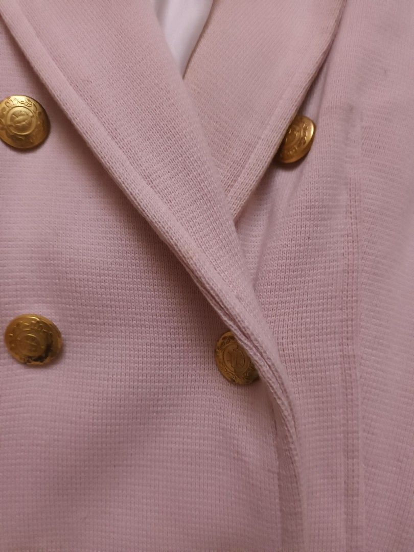 H & M Winter Coat / Blazer In Baby Pink, Women'S Fashion, Coats, Jackets  And Outerwear On Carousell
