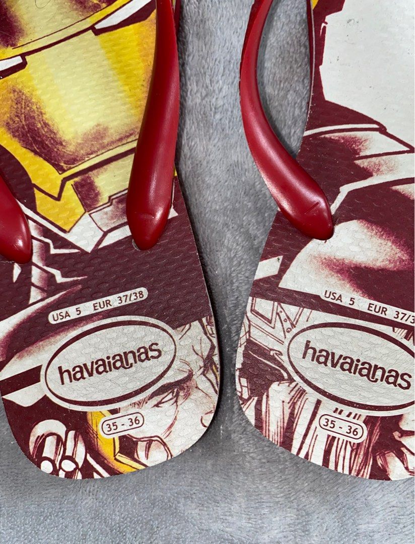 Havaianas Iron Man Classic Flip Flop Size 35 36