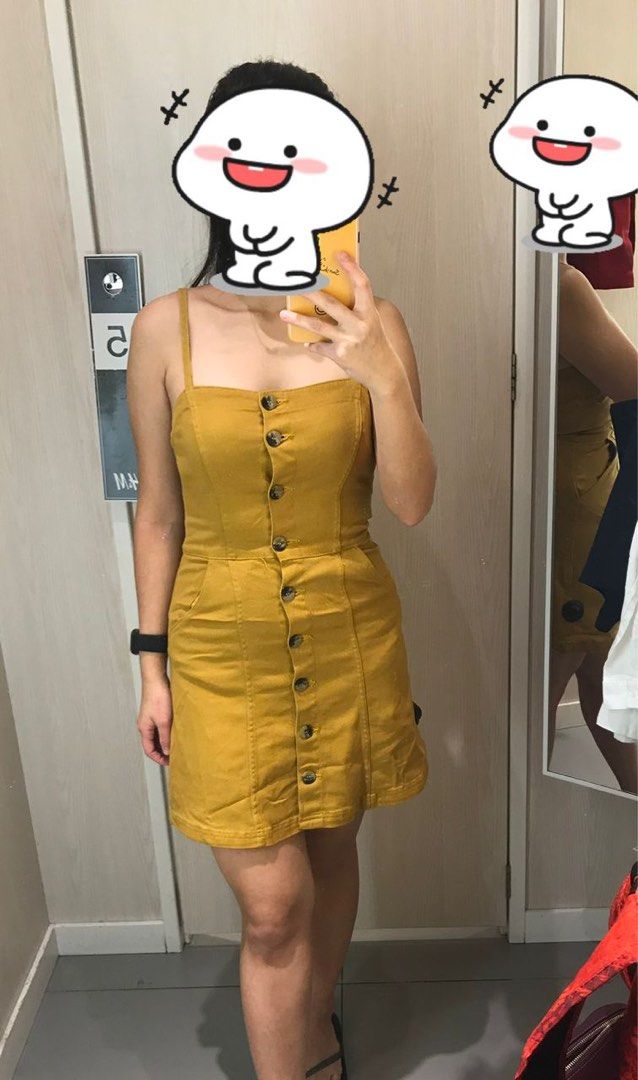 Mustard 2025 denim dress