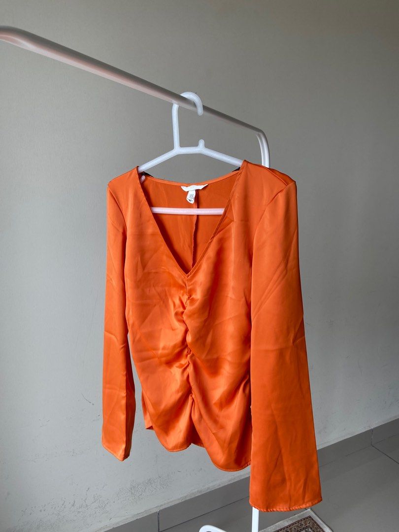 H&m hotsell orange blouse