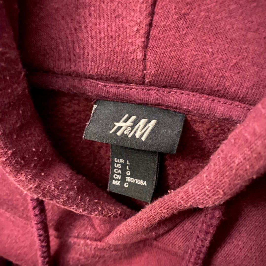H&m the weeknd burgundy hoodie shop