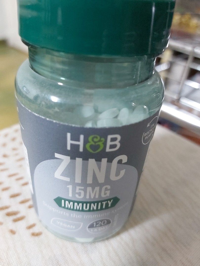 Holland and barrett Zinc 15MG Immunity, Health & Nutrition, Health