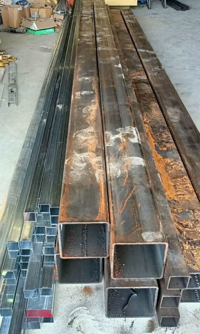 I beam, h beam, tubular, angle bar, ms plate, c purlins, c channel, etc