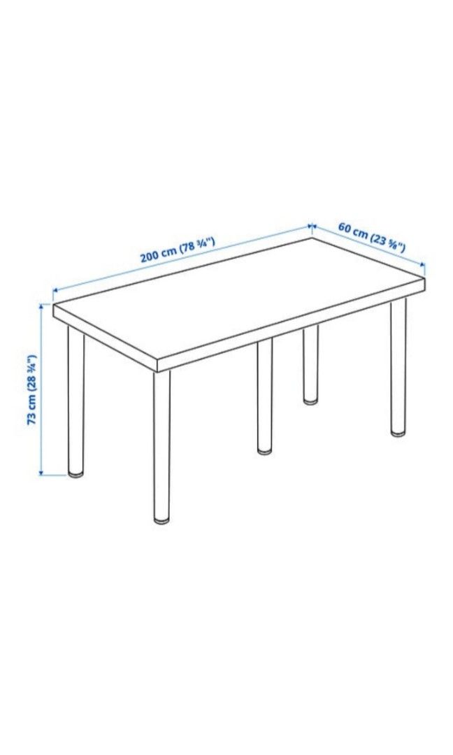 Ikea Lagkapten (without Alex Drawer) White/Oak, Furniture & Home