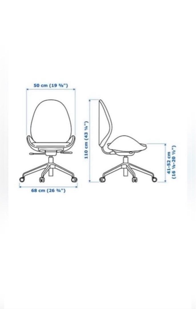 IKEA Office Chair, Furniture & Home Living, Furniture, Chairs on Carousell