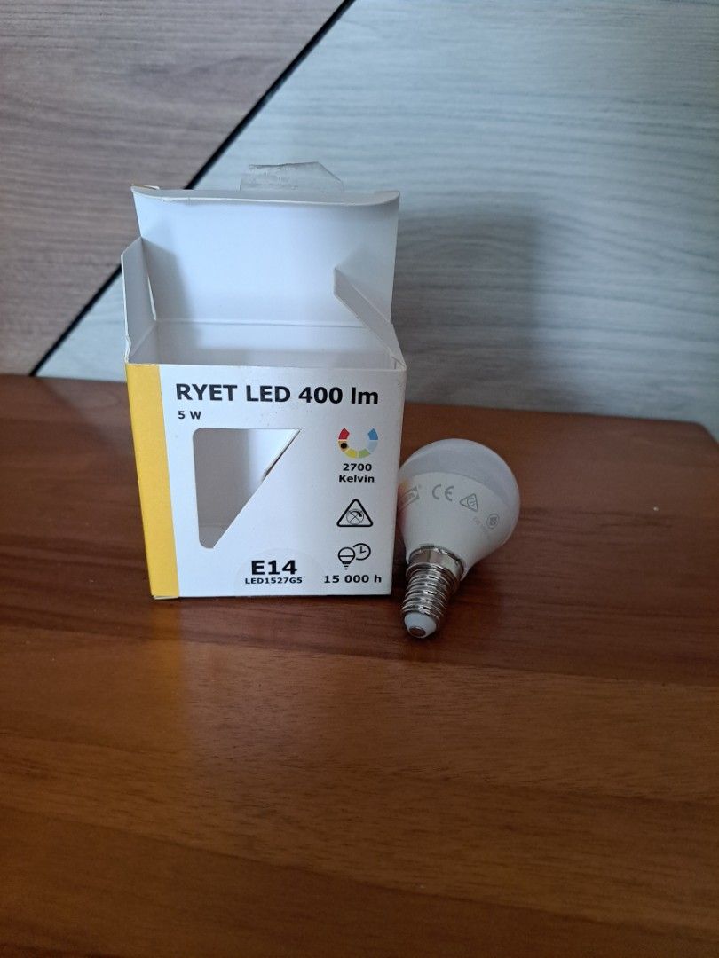 IKEA RYET LED 400lm light bulb, Furniture & Home Living, Lighting & Fans, Lighting on
