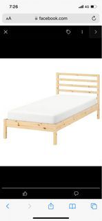 Ikea TARKA Single Bed Frame with Mattress