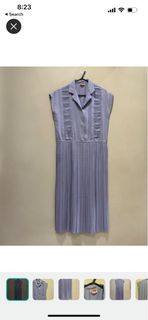Japan Light Purple Pleat Dress