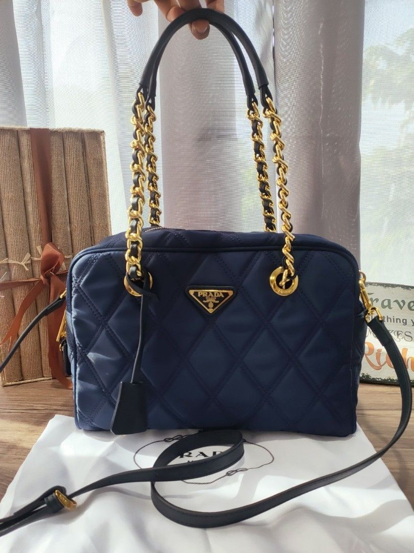 Japan Surplus Prada Tessuto Nylon Canvas Navy Blue (Category: Luxury Bags & Wallets) located in Cebu City. Submitted by elcoleccion21 (Listing ID 1226895490, Image 1). Description: 🇯🇵 Japan Source 🇯🇵 No flaws Good as new 🇯🇵 quality GUARANTEED💯 🇯🇵 Real nylon Canvas 🇯🇵 Genuine Specs 🇯🇵 coded.
