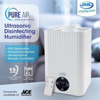 JML Ultrasonic Disinfecting Humidifier Reg price 4K