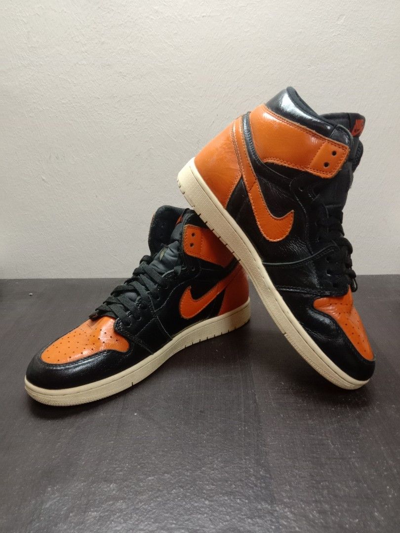 KASUT BUNDLE NIKE AIR JORDAN 1 RETRO HIGH OG SHATTERED BACKBOARD 7.5UK
