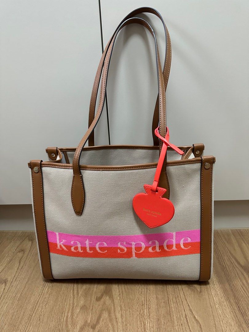 Market stripe logo medium tote clearance