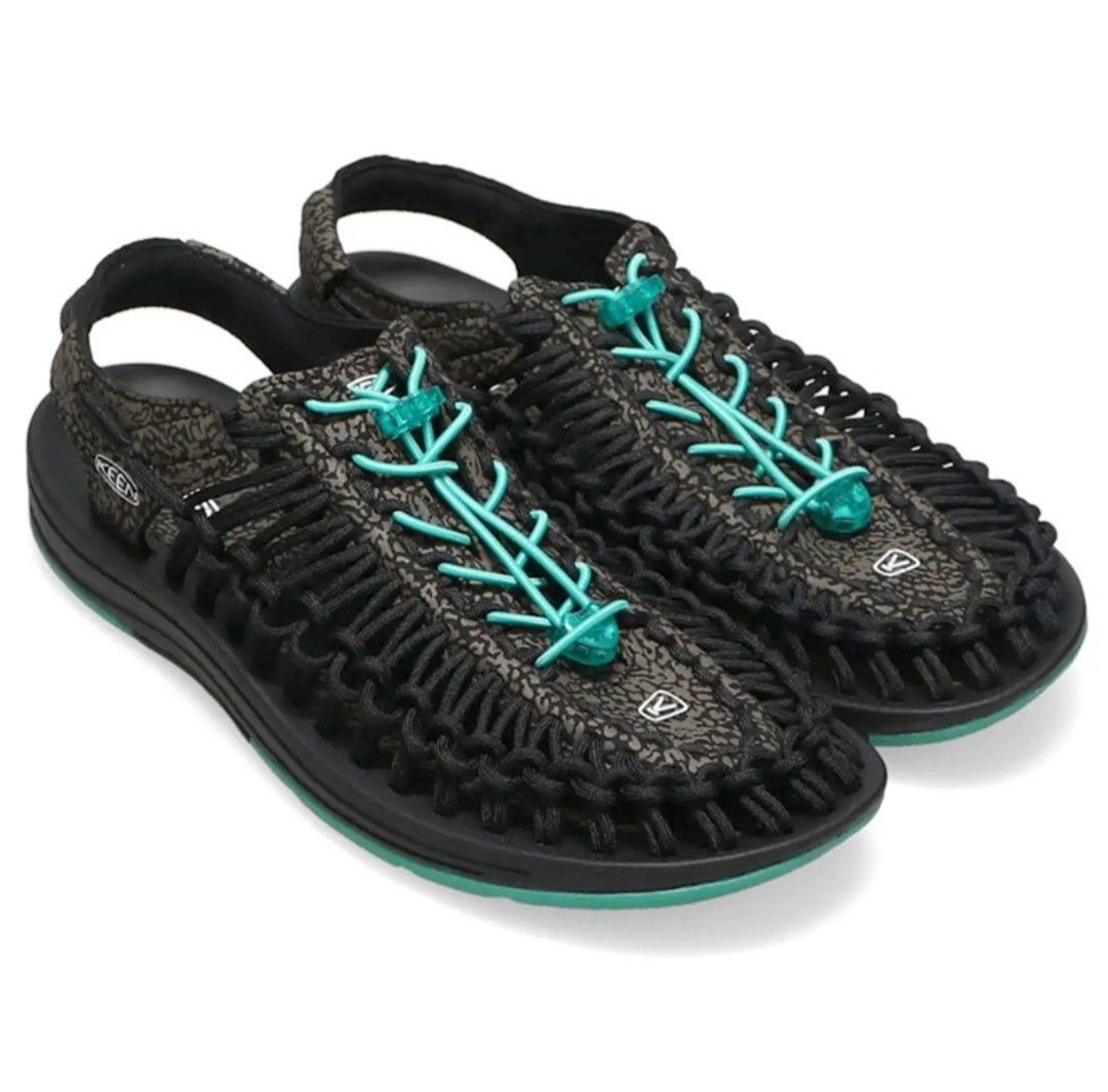 keen men's uneek atmos jade remix size available us 7- us 13( same day delivery ) (Category: Casual shoes) located in Singapore. Submitted by hipstation (Listing ID 1226978217, Image 2). Description: Description Keen partners with Atmos, a renowned Japanese streetwear and sneaker boutique to produce the Keen Uneek Atmos Jade Remix Sandals. For the beach-bound but street-ready, the sandals combine a jade and black colourway featuring a unique anim