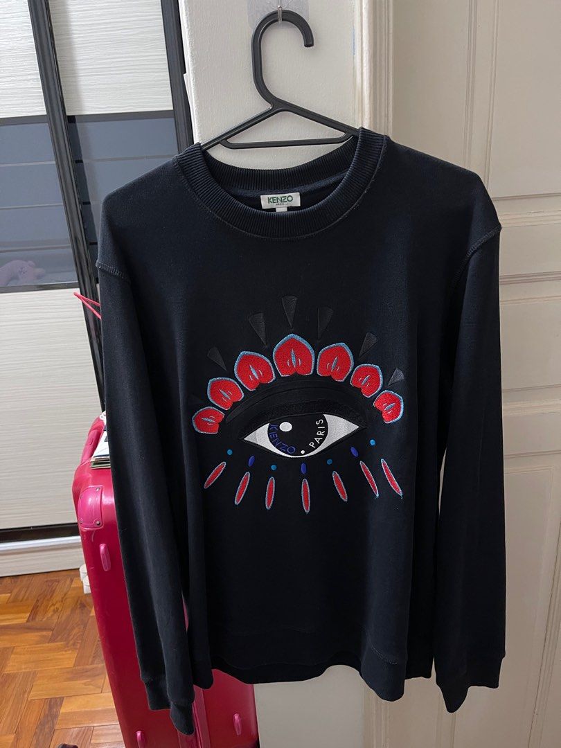 Authentic Kenzo eye embroidered sweatshirt sweater Women s