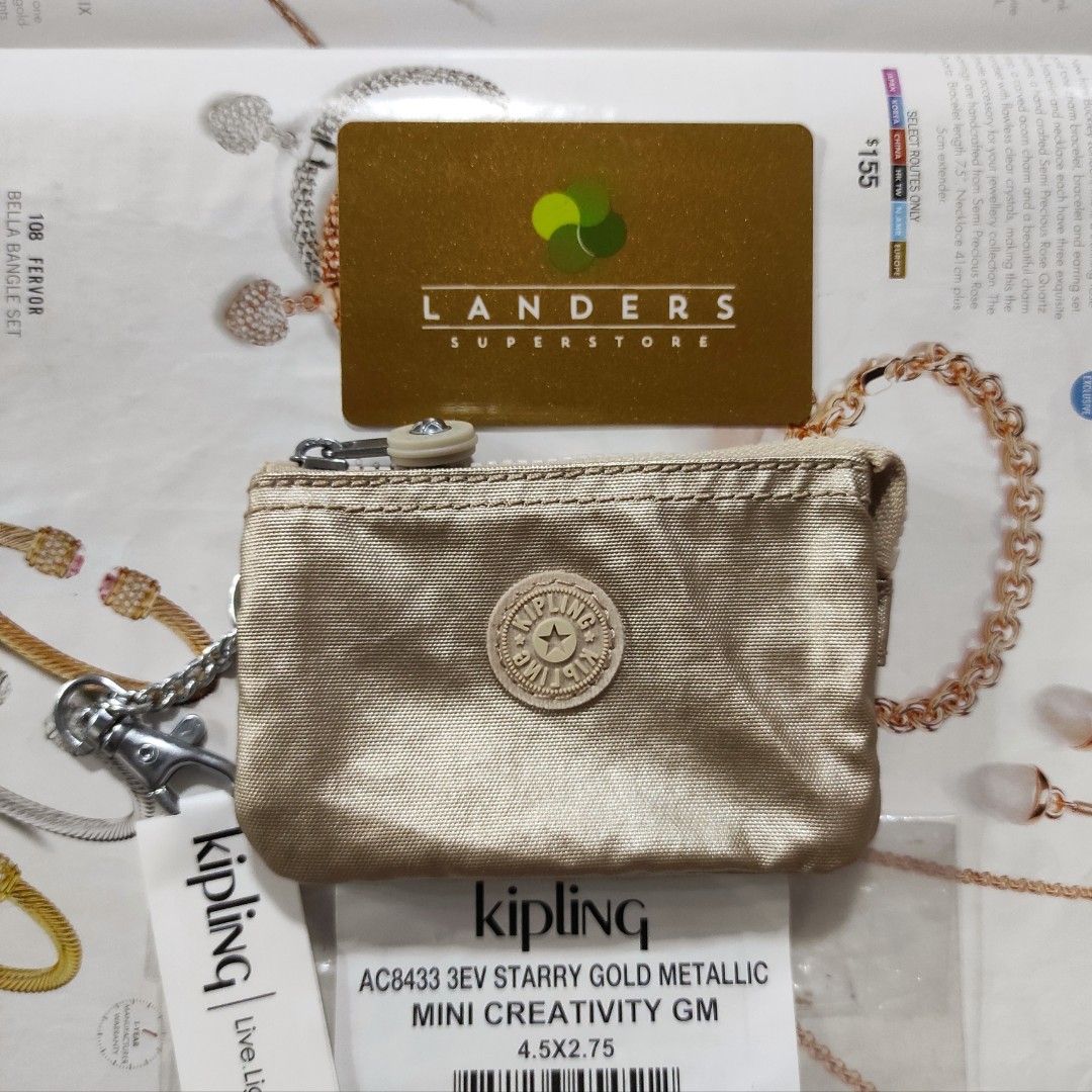 Kipling Mini Creativity Pouch Coin Purse Key Chain