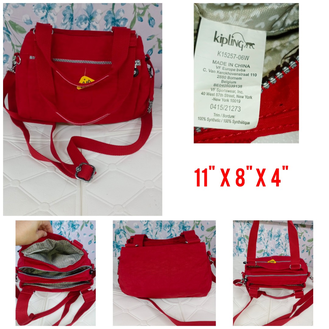 Kipling Red 2way Bag on Carousell