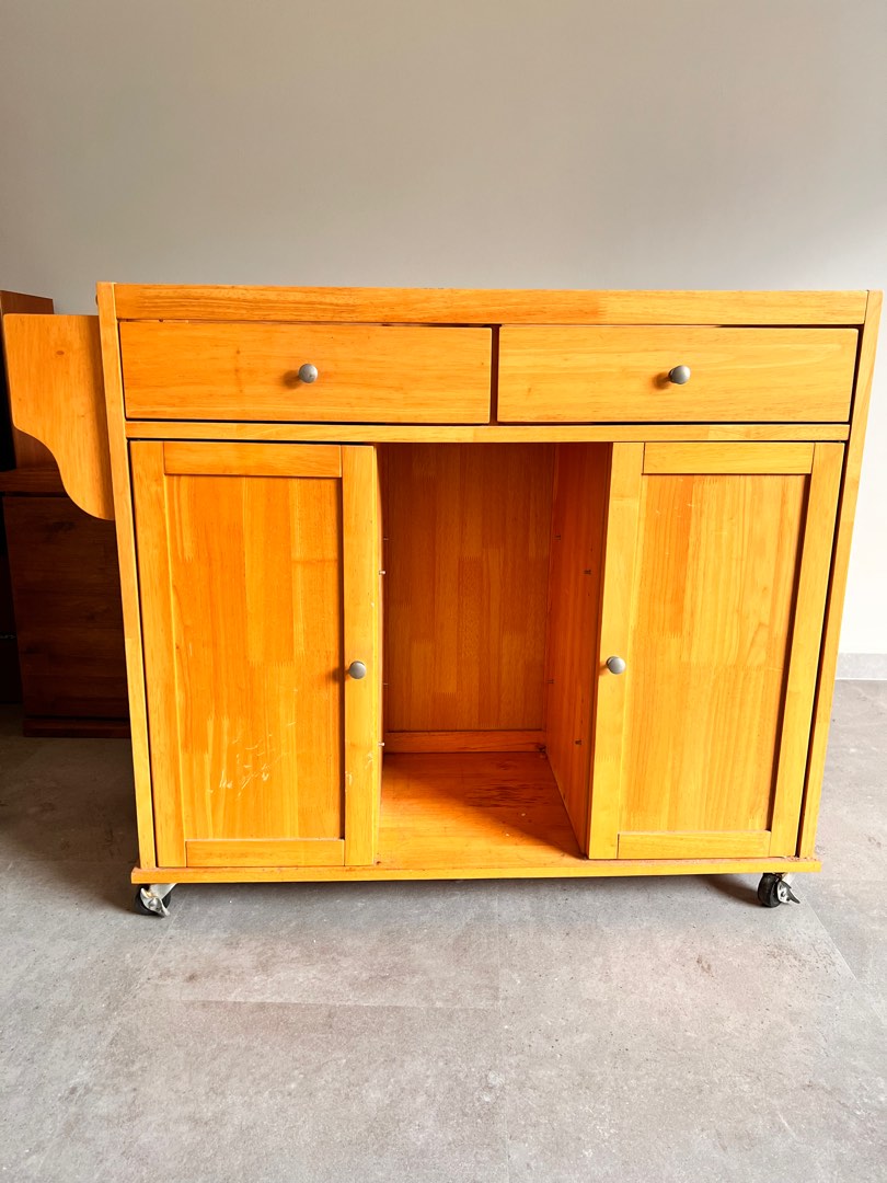 Kitchen Trolley with Marble top, Furniture & Home Living, Furniture