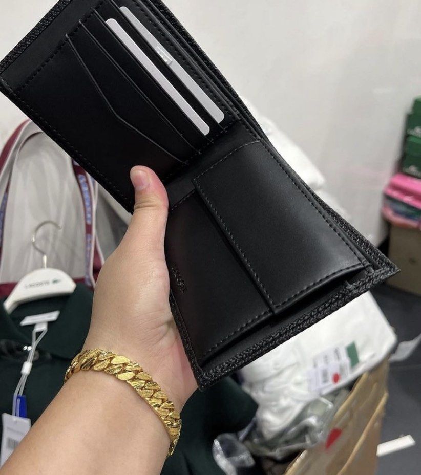 Lacoste Trifold Wallet, Men's Fashion, Watches & Accessories, Wallets & Card Holders on Carousell