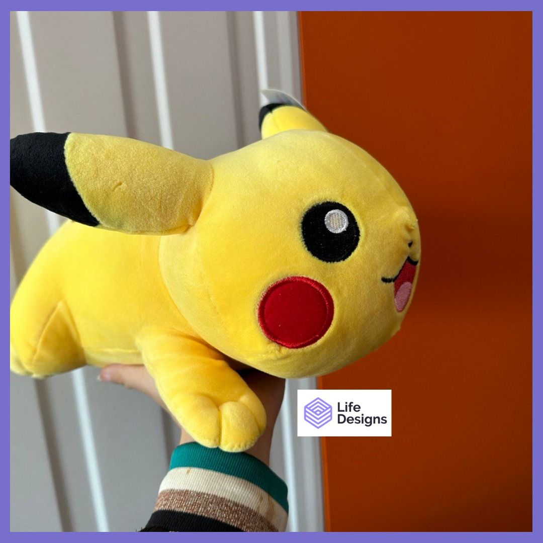 [LD] Laying Down Pikachu Soft Toy with Tag, Hobbies & Toys, Toys ...