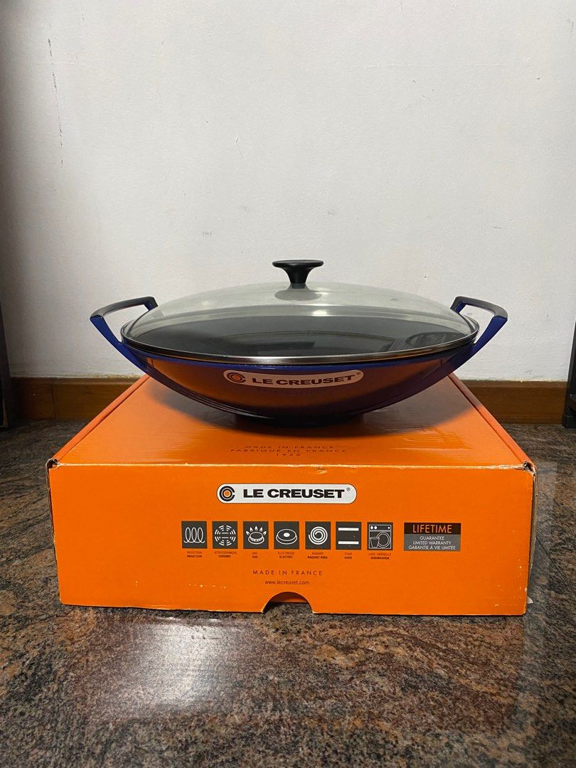 Wok Antiadhésif Le Creuset 30 Cm – Revêtement Céramique Sans PFAS, Poignée Froide