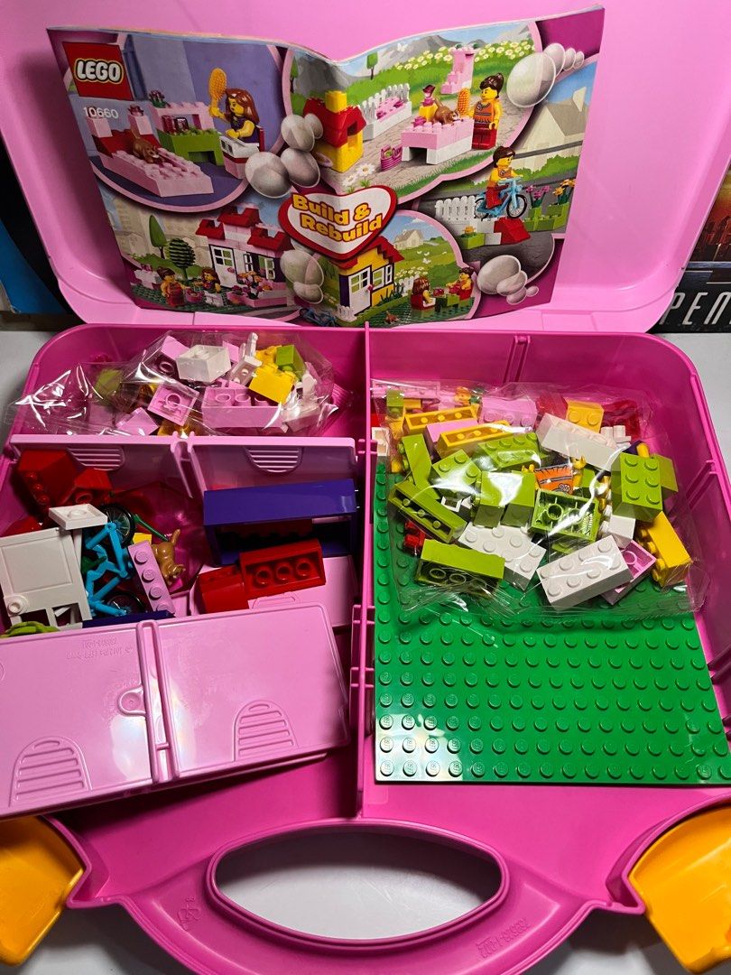 Lego juniors hotsell suitcase pink