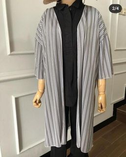 Long outer outwear luaran cardigan jacket long dress long sleeve blouse kemeja shirt