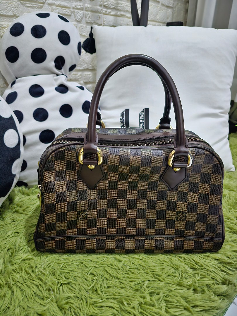 Louis Vuitton Coated Canvas Duomo Shoulder Bag Damier Ebene with Gold  Hardware - Luxury In Reach