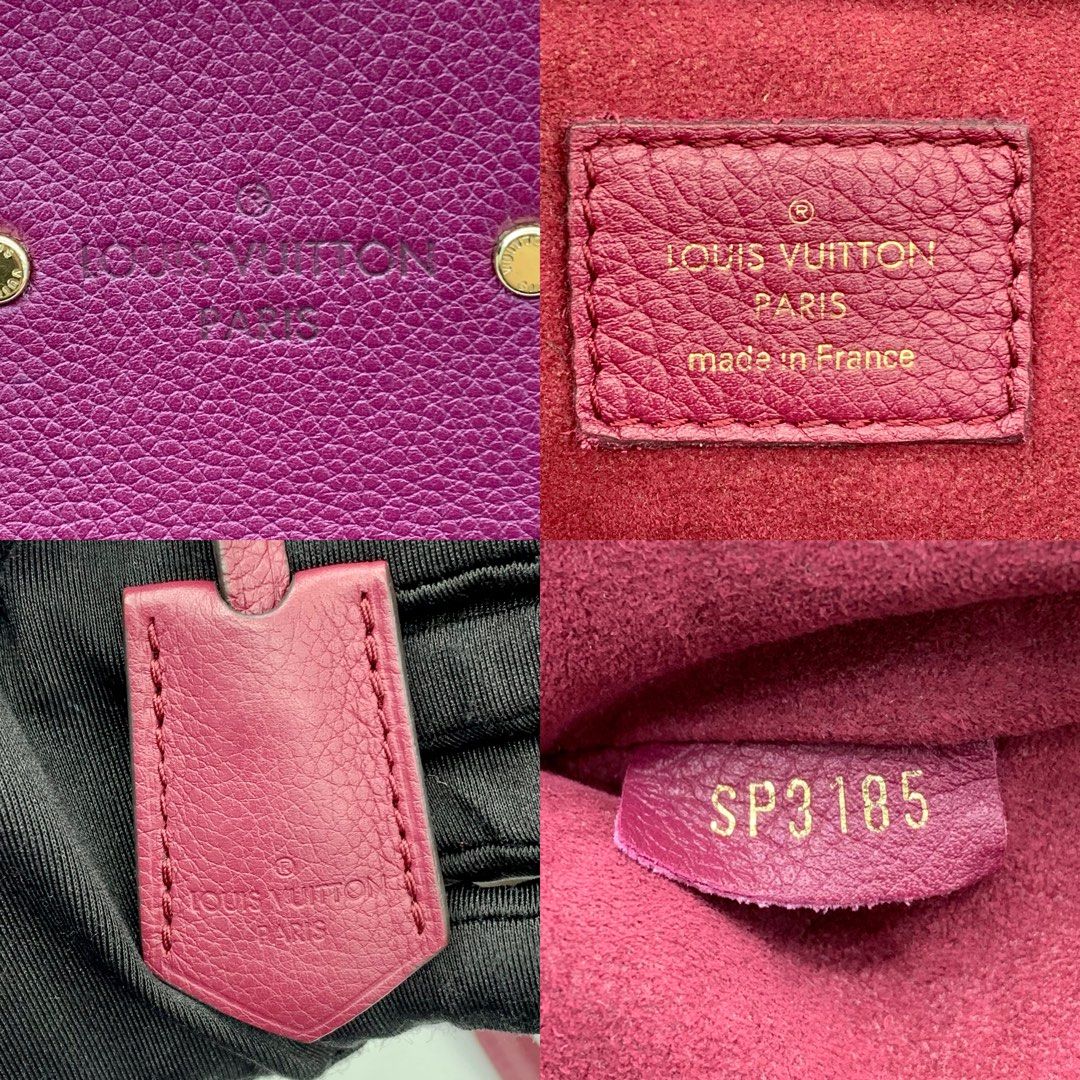 M51197 Louis Vuitton 2015 Monogram Pallas Shopper -Cherry