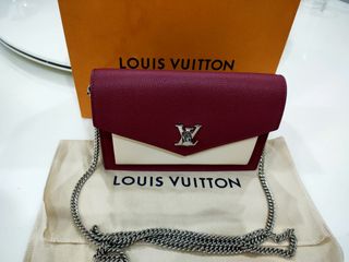 Louis Vuitton Red Mylockme Chain Pochette