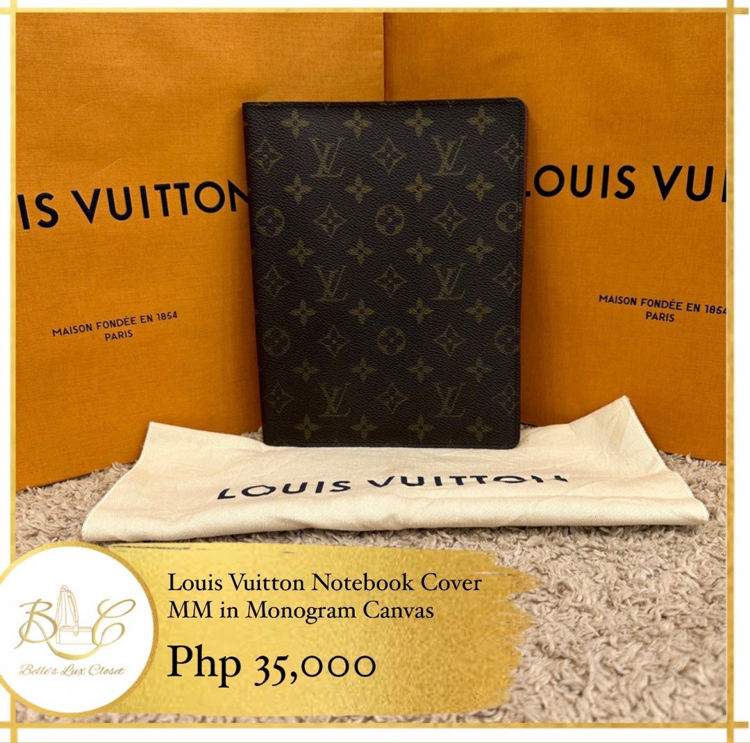 Louis Vuitton Notebook Cover Monogram Canvas