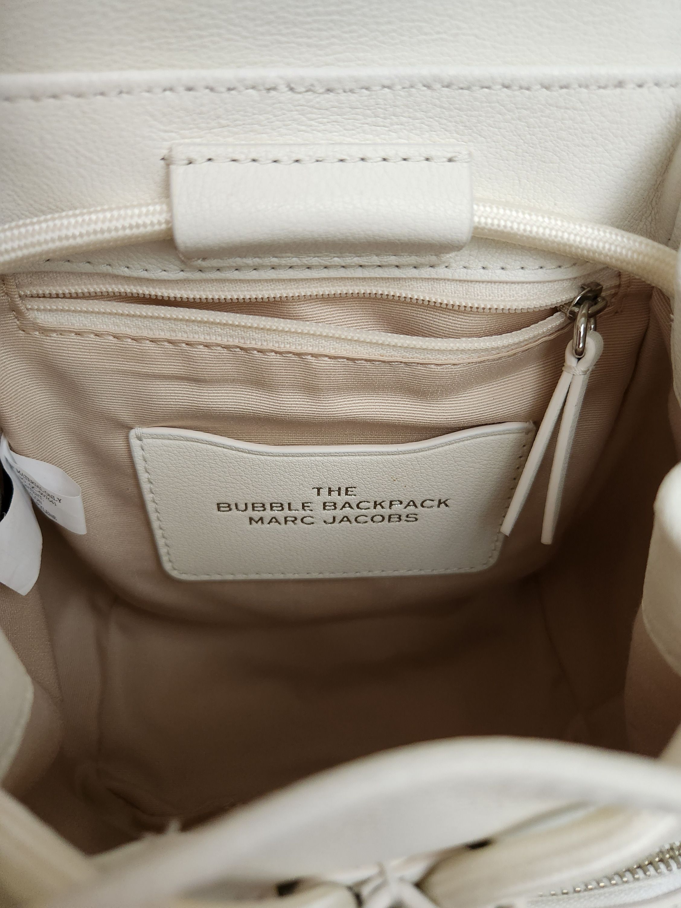 Marc jacobs white backpack sale