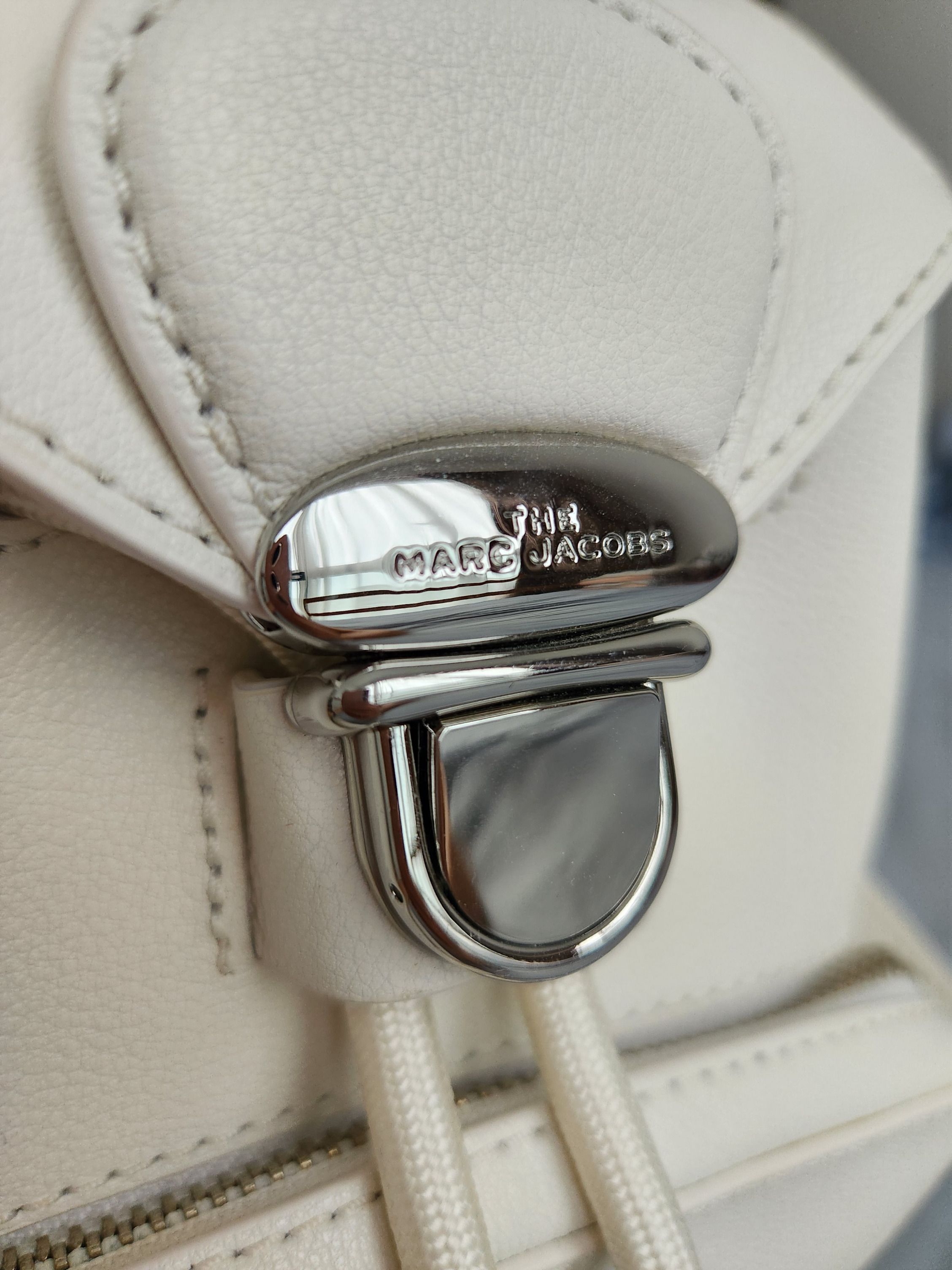 Marc jacobs white backpack sale