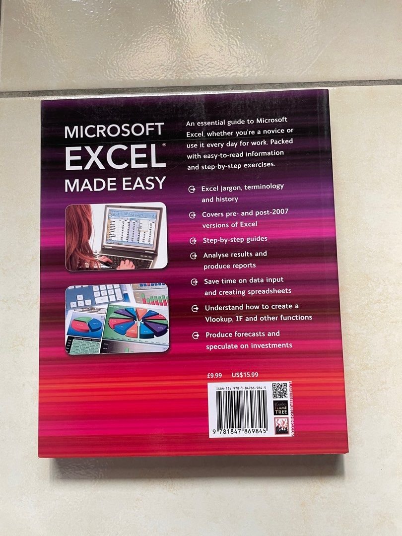Microsoft Excel book, Hobbies & Toys, Books & Magazines, Textbooks on ...
