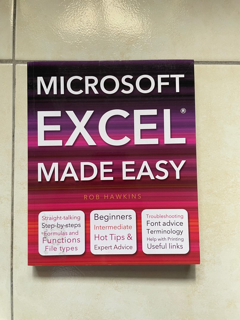 Microsoft Excel book, Hobbies & Toys, Books & Magazines, Textbooks on ...