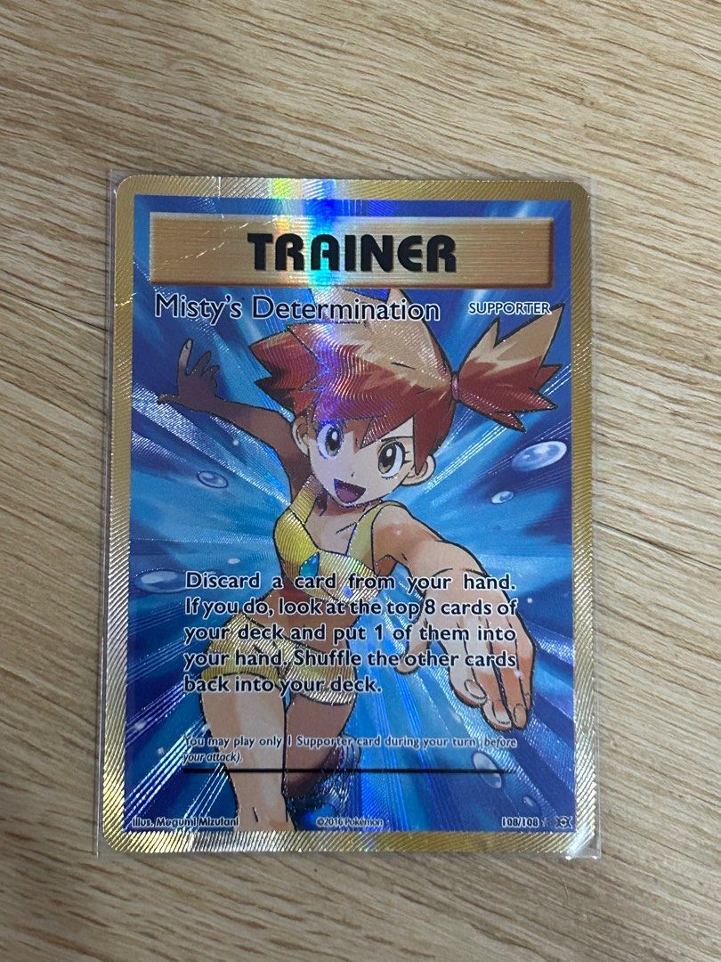 trainer misty pokemon card value With the new set Abyss Eye in Japanese and pitch black coming out, gets to shine again! Here our some of our favorite misty cards . . . . . . . #misty #pokemon #pitchblack #psyduck #abysseye Authentic Japanese Pokemon Gym single card featuring Mistys Tears HP)Misty vintage old full art