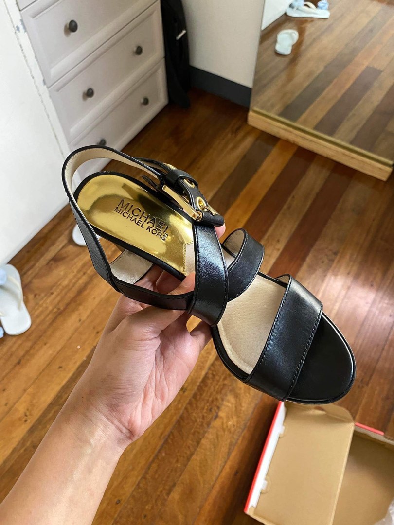 Mk sales block heels