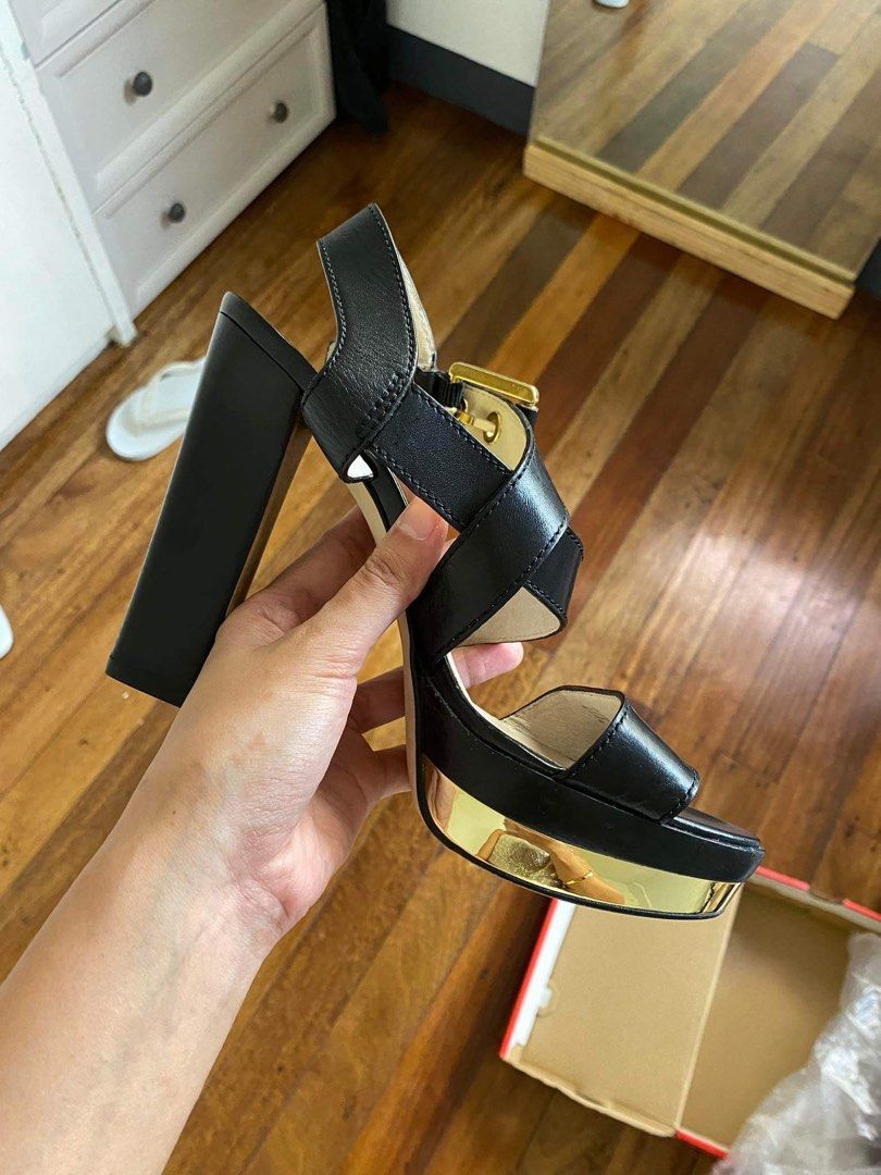 Mk block heels top