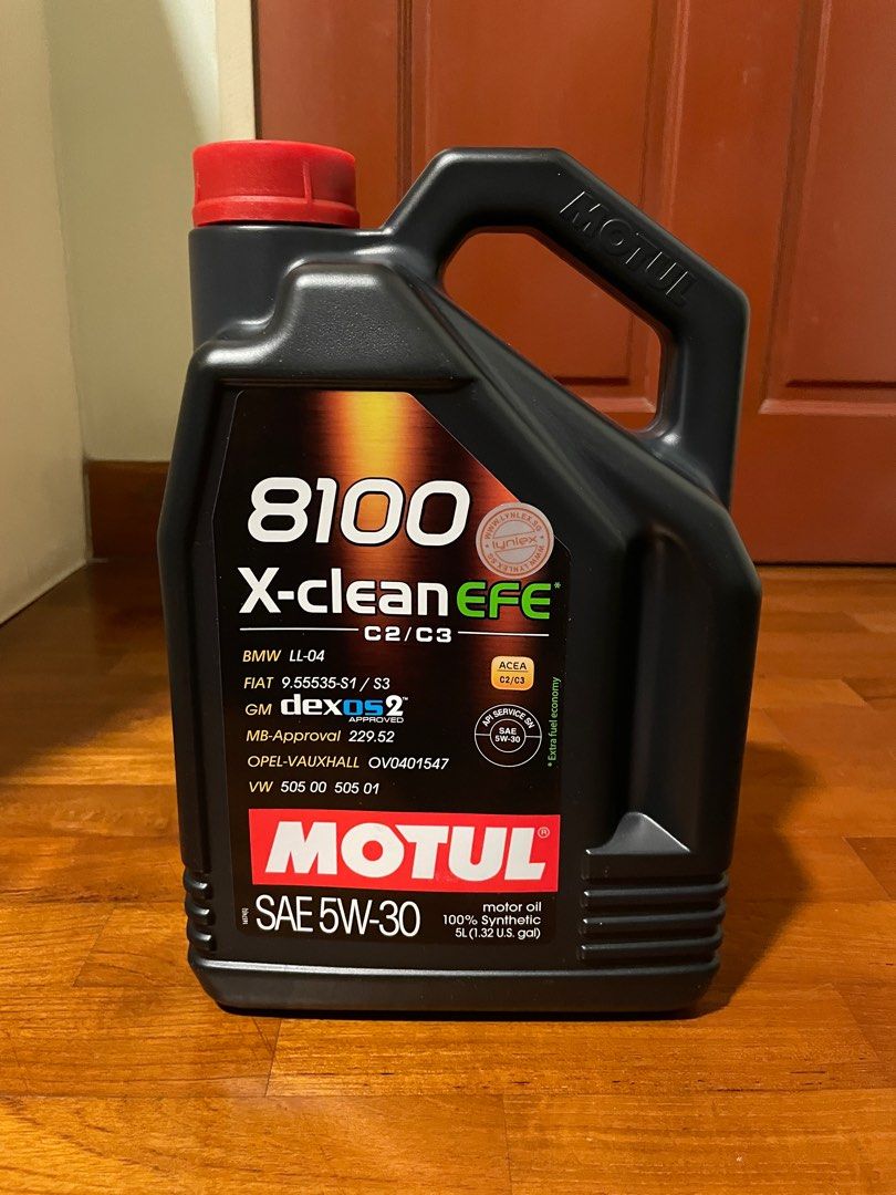 Motul 8100 X-CLEAN + 5W30 - 20 Liters - Full Synthetic Engine Motor Oil (4  x 5L)