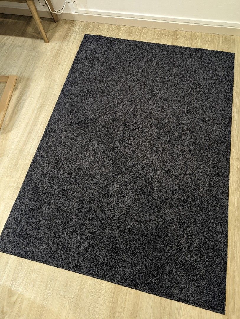 Muji Rug Carpet in Navy Blue (1.4m x 2m), Furniture & Home Living, Home ...