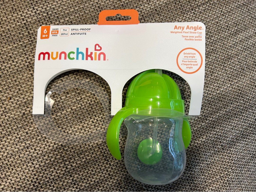 Munchkin straw cup, Babies & Kids, Nursing & Feeding, Weaning & Toddler