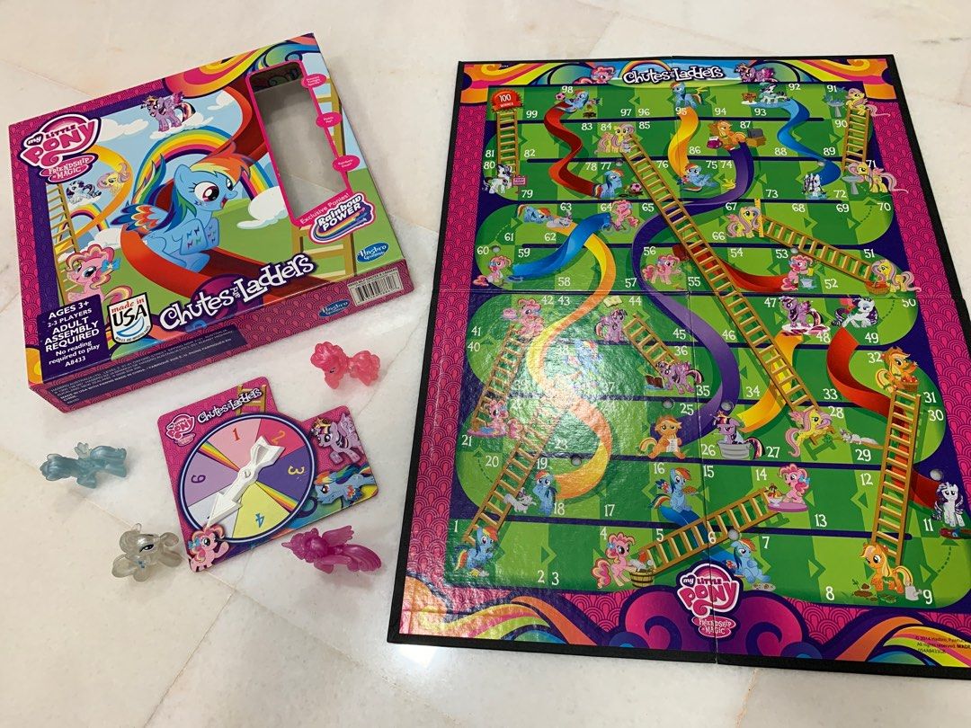 My Little Pony monopoly + chutes & ladders, Hobbies & Toys, Toys