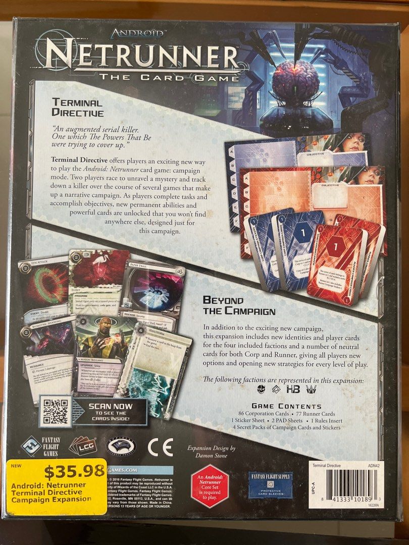 Netrunner Terminal Directive, Hobbies & Toys, Toys & Games on Carousell