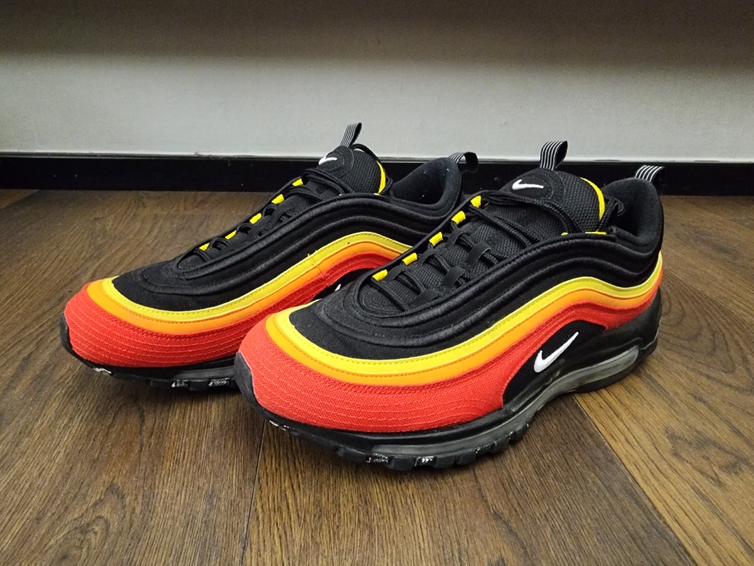 Air max 97 black/white/chile red/magma cheap orange