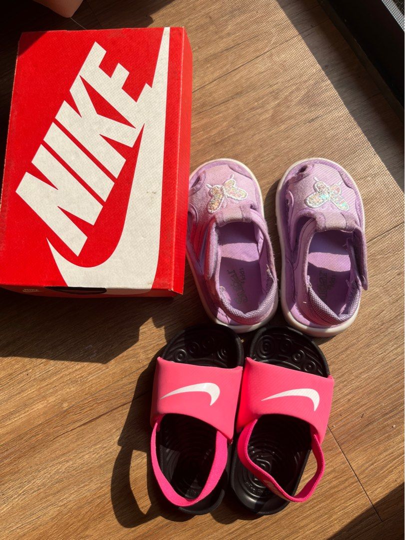 Nike sales baby slippers