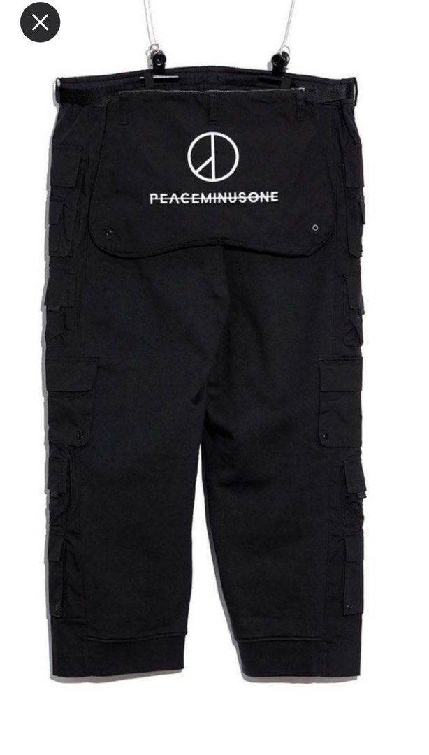 HBX] Nike x Peaceminusone wide pants black G-Dragon 聯名, 男裝, 褲