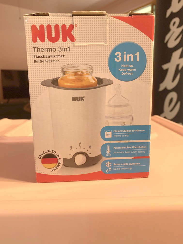 NUK Thermo 3in1 Bottle Warmer Heat Up Keep Warm Defrost, Babies & Kids