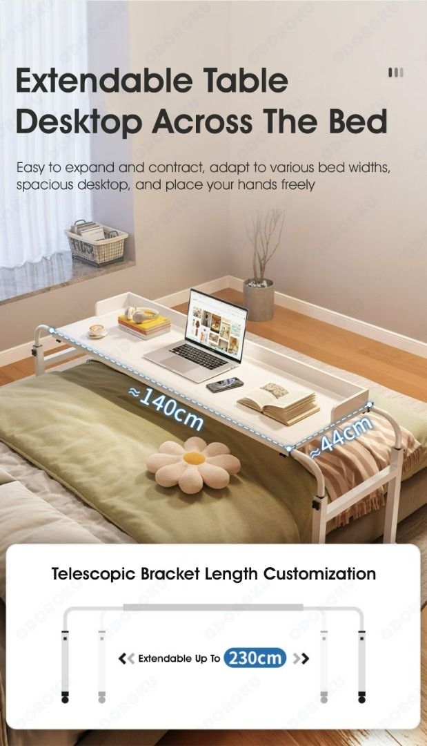 Across the store bed table