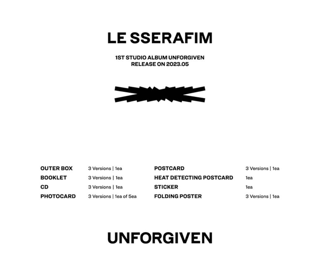 ○スーパーSALE○ セール期間限定 Le Sserafim unforgiven 一般 VOL.1